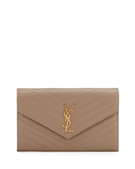 monogramme large grain de poudre wallet on chain